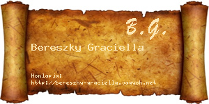 Bereszky Graciella névjegykártya